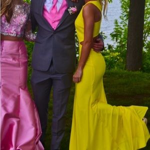 Yellow prom dress